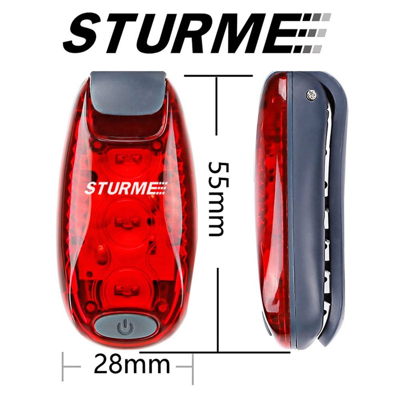 STURME LED Safety Light Strobe Lights for Daytime Running Walking Bicycle Bike Kids Child Woman Dog Pet Runner Best Flashing Warning Clip on Small Reflective Set Flash Walk Night High Visibility Blue Green Redx2 - BeesActive Australia