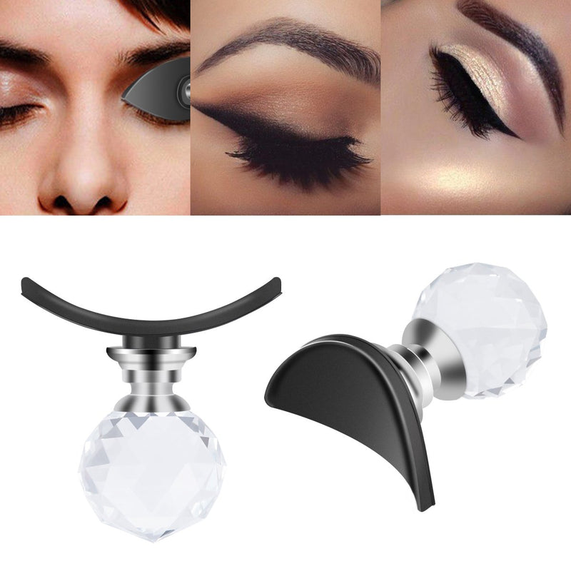Ikibity Eye Shadow Stamp Crease, Lazy Eyes Makeup Tool, precise eyeshadow in seconds, Eyeshadow Applicator with Crystal Ball Handle (3 Sizes) - BeesActive Australia