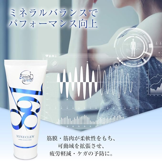 MINECLEW168 Minecul Mineral Massage Cream, 4.1 oz (110 g), Magnesium, Citrus, Made in Japan - BeesActive Australia