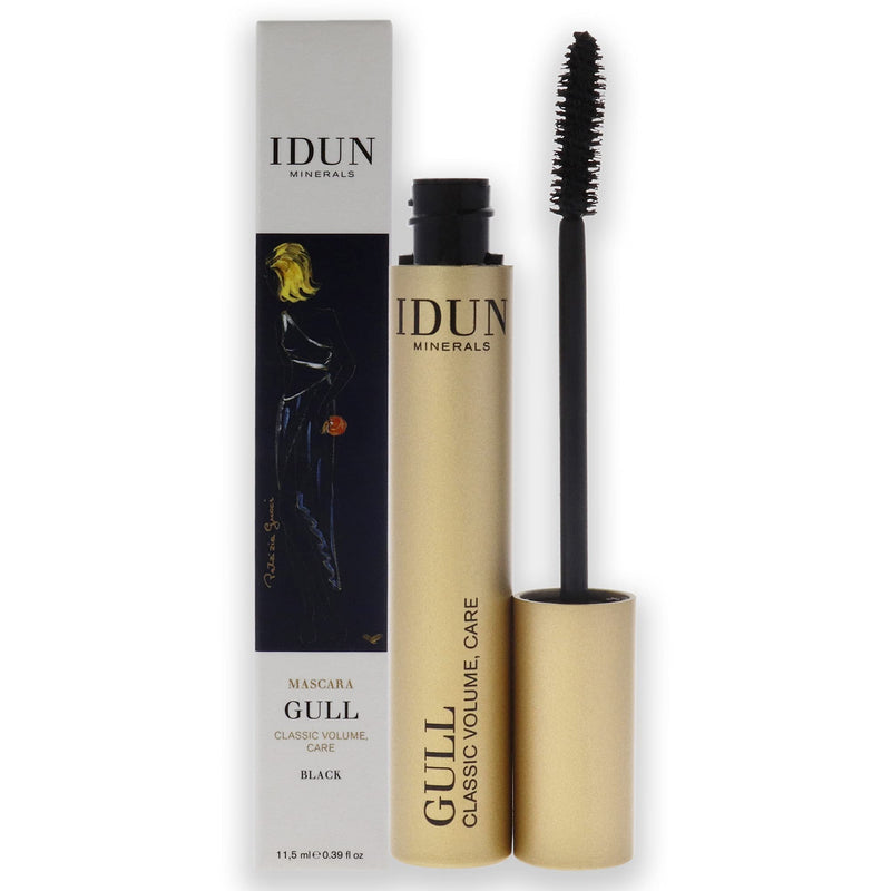 IDUN Minerals Mascara, Gul - Classic Volume - Thickens, Plumps & Coats Lashes - Nickel & Chromium Natural Pigments, Ophthalmologically Tested, Safe for Sensitive Eyes & Contact Lens - Black, 0.38 oz 010 Black 0.39 Ounce - BeesActive Australia