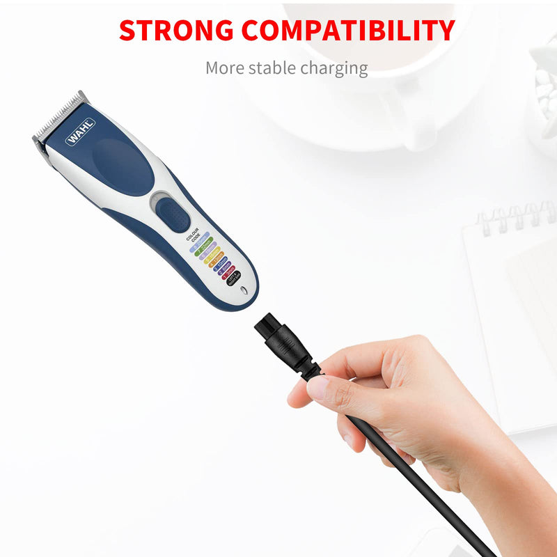 MEROM 3.5V Charger Cable Compatible with Wahl Colour Pro Cordless Clipper Home Hair Clippers Head Shaver Power Cord - BeesActive Australia