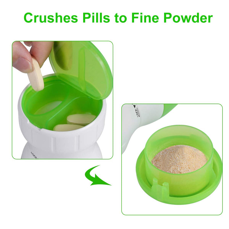 Opret Pill Crusher Grinder - Crushes Small or Large Pills Tablets Vitamins to Fine Powder - for Family Kids Pets - BeesActive Australia
