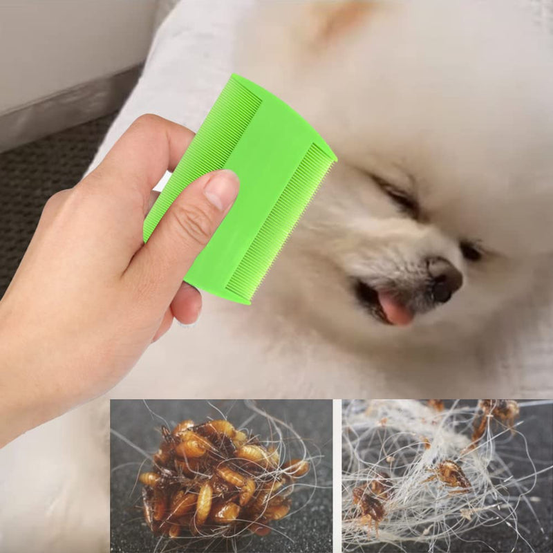 Hair Lice Comb, 2 PCS Lice Combs, Flea Lice Combs, Double Sided Teeth Comb, for Grooming and Removing Dandruff - BeesActive Australia
