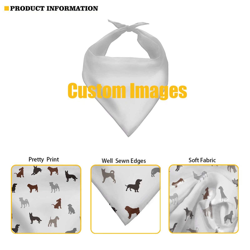 Forchrinse Sunflower with Word Pet Bandanas Dog Costume Washable Dog Scarf Cat Bib Premium Durable Polyester Fabric,for Small to Large Dogs Cats Pets Cow Print - BeesActive Australia