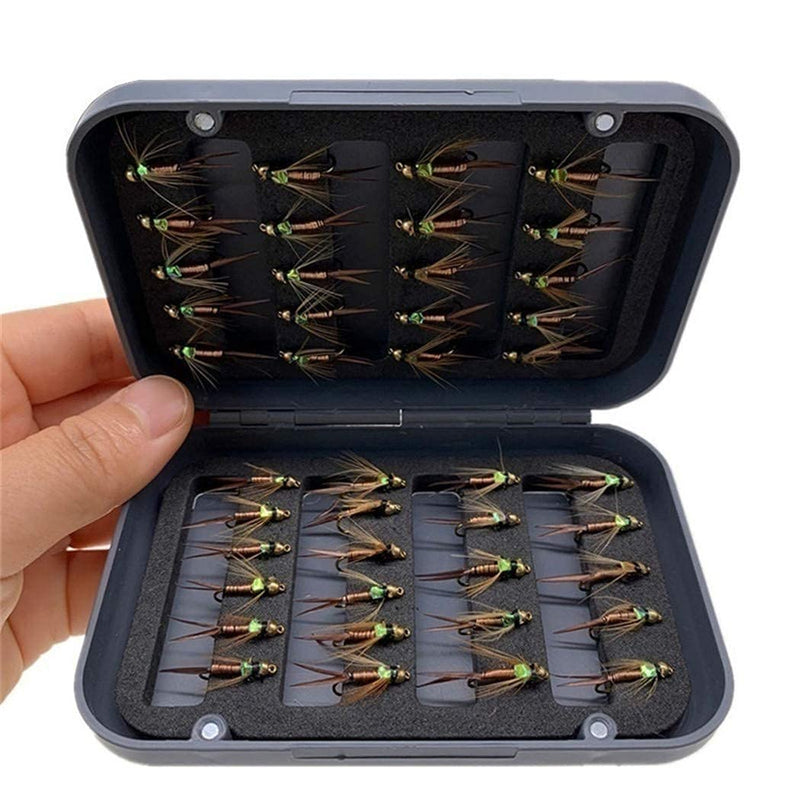 OutdoorFishing Flies Nymph Assortment Trout Fishing Flies (24-48Pcs) 24Pcs/Box - BeesActive Australia