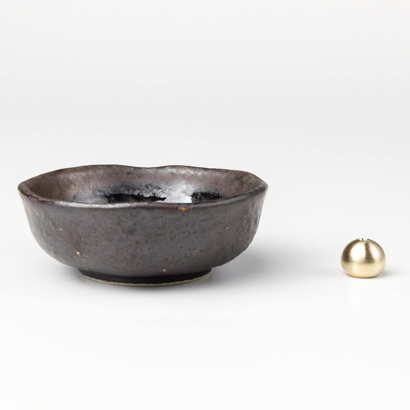 Asayu Japan Small Mini Incense Holder for Sticks 3.3 inch (83mm), Made in Japan Ceramic Ash Catcher & Brass Incense Burner Set for Relaxation, Decor - Small Zen Incense Holder - BeesActive Australia