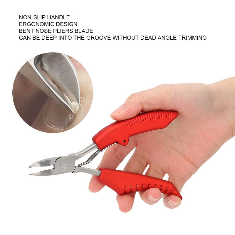 Manicure Pedicure Tools, Ingrown Toenail Clipper, Fingernail Toenail Cuticle Scissors Thick Toe Nail Clippers Pliers Pedicure Tool Foot Dead Skin Removal(#2) #2 - BeesActive Australia