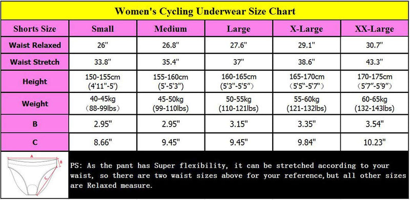 voofly Women's Cycling Underwear Shorts 3D Padded Gel Bike Bicycle Biking Briefs Quick Dry Lightweight Black Purple Small - BeesActive Australia