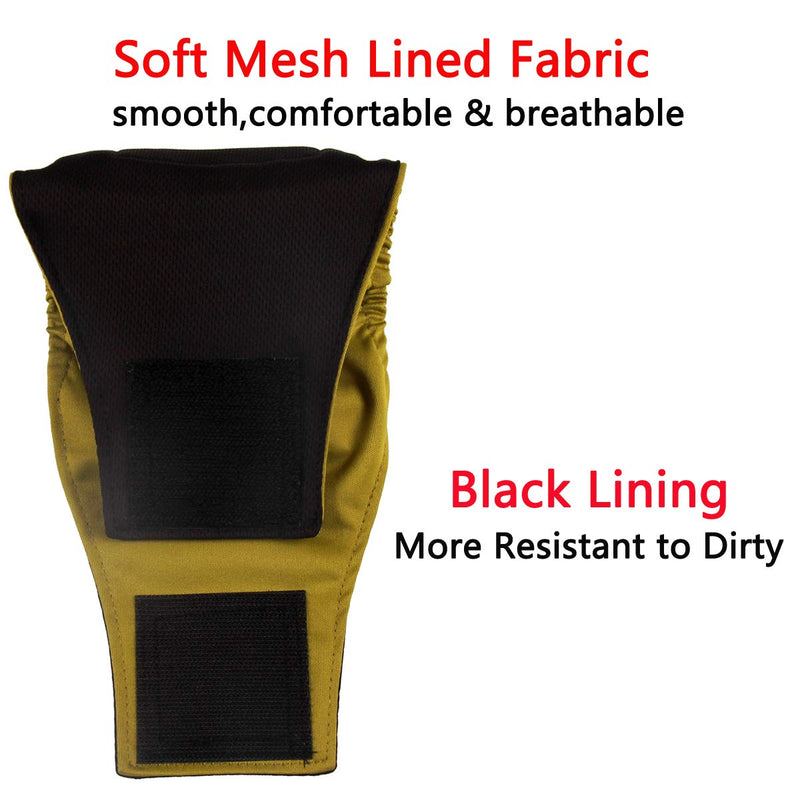 vecomfy Belly Bands for Male Dogs(5 Pack),Premium Washable Reusable Small Dog Belly Wrap Leakproof Puppy Diapers Small(Pack of 5) 5Pcs(Black Mesh Lining) - BeesActive Australia