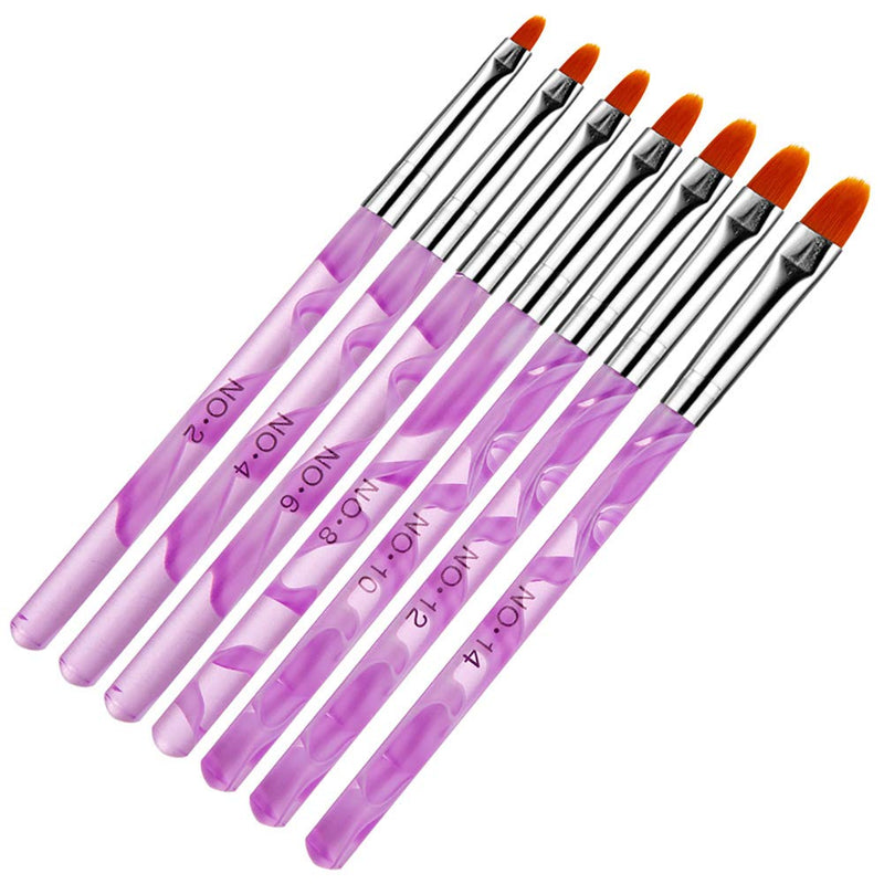 DANNEASY 13 Pcs Acrylic Nail Art Brush Set UV Gel Builder Brush Nail Carving Pen Painting Flower Nail Art Salon DIY Manicure Tools Kit 1 - BeesActive Australia