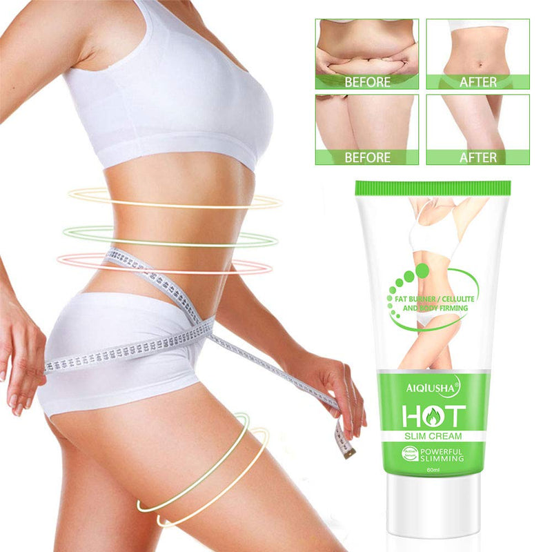 Hot Cream 2 Pack, Cellulite Slimming & Firming Cream, Body Fat Burning Massage Gel for Shaping Waist, Abdomen and Buttocks 120ml - BeesActive Australia