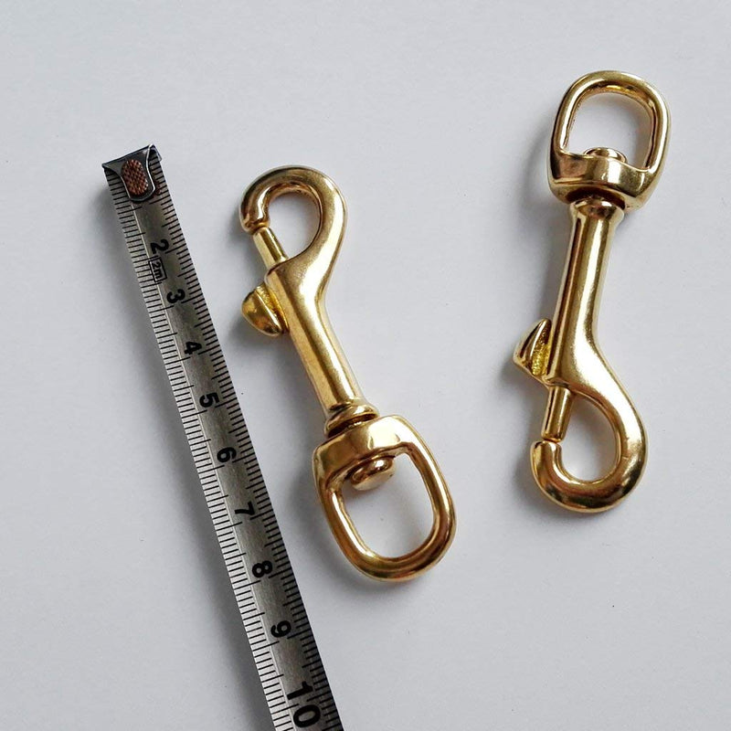 YiMusic 4 Pieces Brass Single Swivel Eye Bolt Snap Hook Buckle Suit for Scuba Diving Dog Clip Equipment Replacement - BeesActive Australia