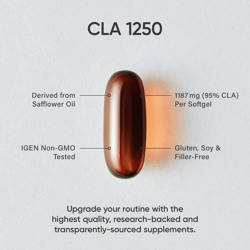 Sports Research CLA - 1250mg with Active Conjugated Linoleic Acid for Men and Women | Non-GMO, Soy & Gluten Free - 95% (90 Softgels) 90 Count (Pack of 1) 95% CLA - BeesActive Australia