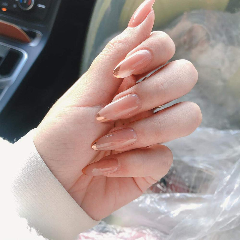 NMKL38 Clear Dual Forms Acrylic Nail System UV Gel Nail Mold Full Cover Fasle Nail Tips with Scale 12 Size Manicure Pedicure Tools for Polygel Nail Tips (120 Water drops Dual Forms) 120 Water drops Dual Forms - BeesActive Australia