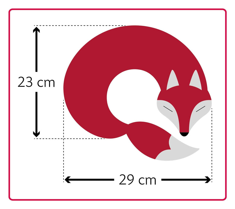 Leschi Wheat Bag microwavable, unscented/Heat Pack for Neck and Shoulders/Animal: Fox Noah, red Fire / Midnight - BeesActive Australia
