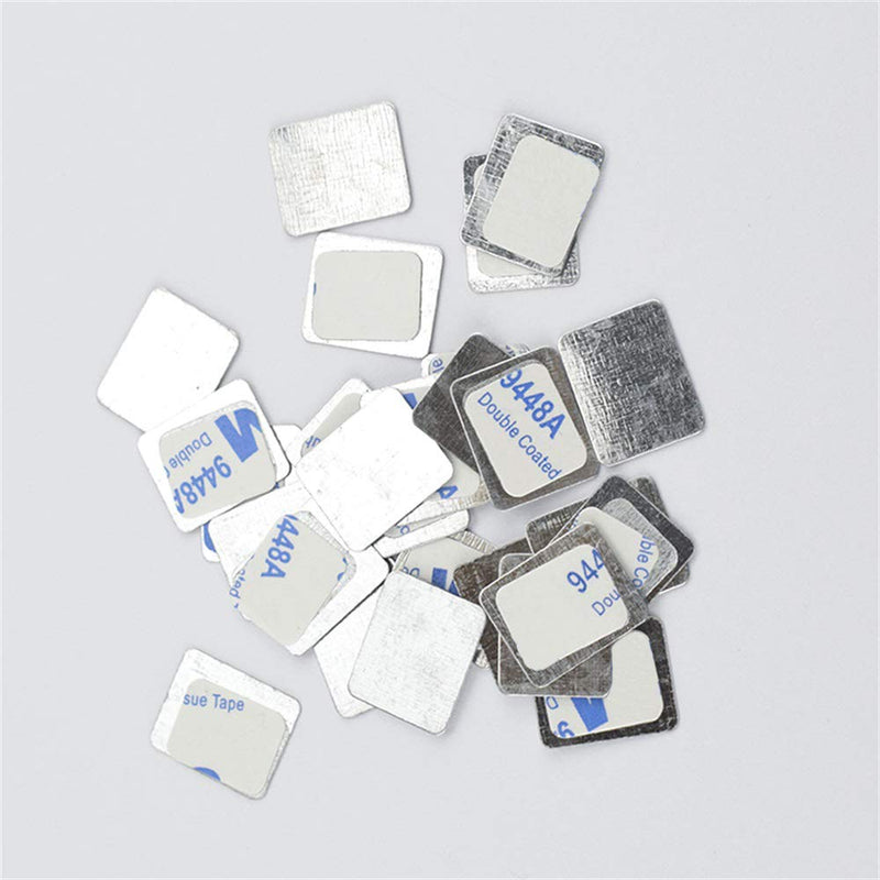 TUOKING 50Pcs Square Metal Stickers for Magnetic Makeup Palette - BeesActive Australia