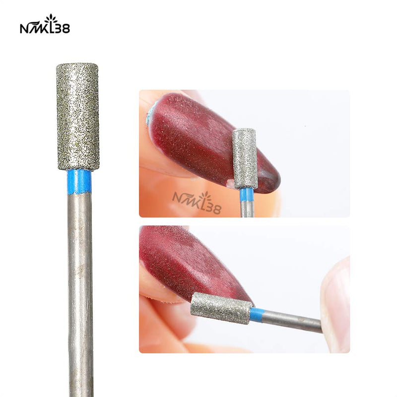 NMKL38 12PCS Cuticle Nail Drill Bits Electric Nail File Burrs Rotary Nail Cleaner Polishing Buffing File Grinder for Nail Salon Manicure Pedicure Tools SET 1 - BeesActive Australia