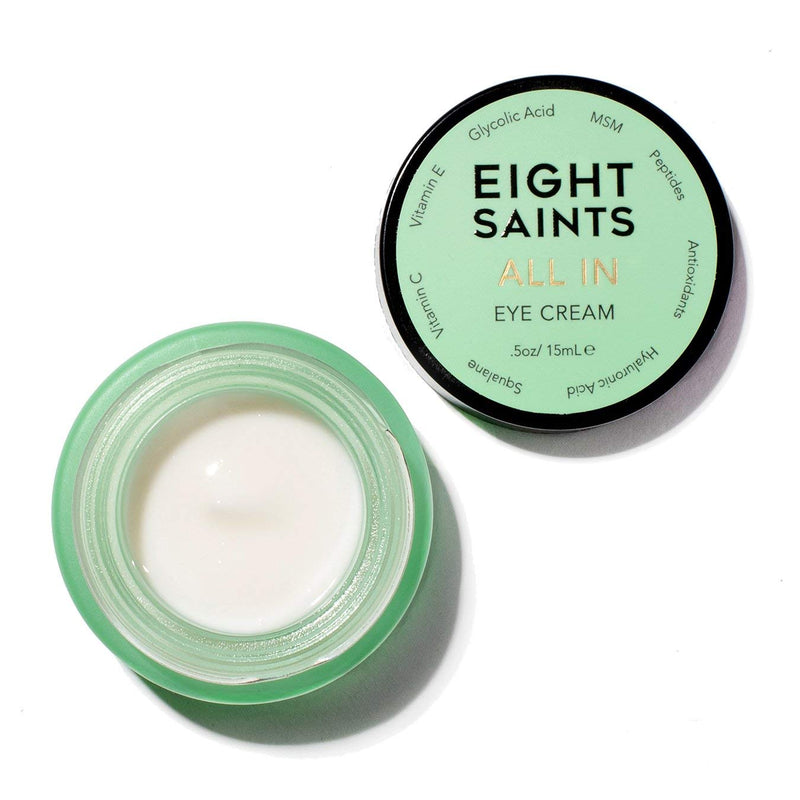 Eight Saints All In Eye Cream, Natural and Organic Anti Aging Eye Cream to Reduce Puffiness, Wrinkles, and Under Eye Bags, Dark Circle Under Eye Treatment, .5 Ounce - BeesActive Australia