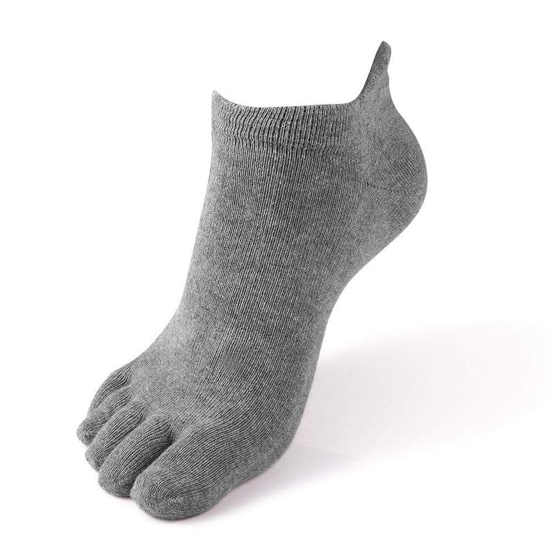 [AUSTRALIA] - Meaiguo Toe Socks No Show Running Five Finger Crew Socks for Men Women 3-4 Pack Multicoloured One Size 