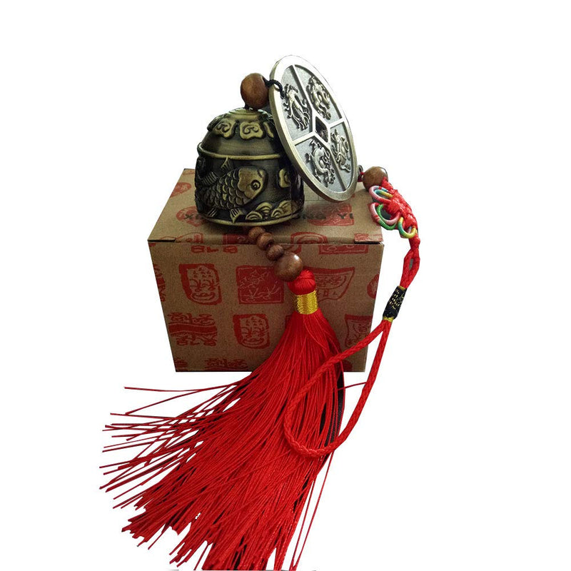 Chinese Fengshui Coin - Feng Shui Bell for Wealth and Safe, Pendant Coins for Success - Home Decoration - Shenshou - BeesActive Australia