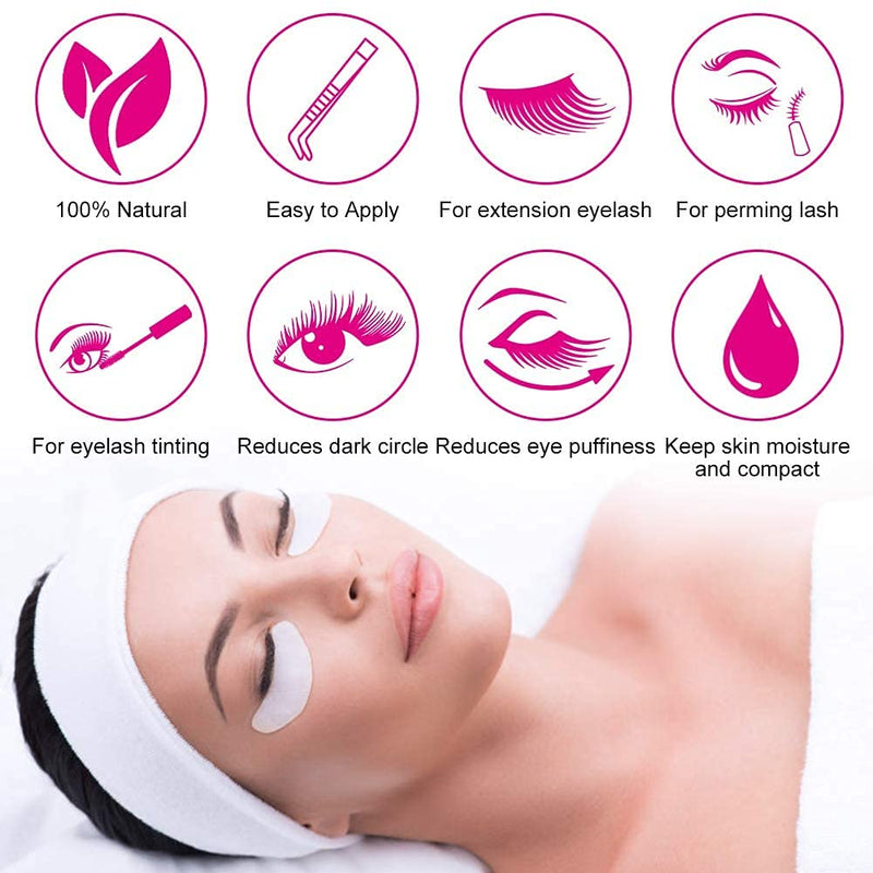 Eye Gel Pads 50 Pair Lint Free Under Eye Gel Pads for Lash Eyelash Extensions Eyelash Patches,Facials (Eyelash Pads) - BeesActive Australia