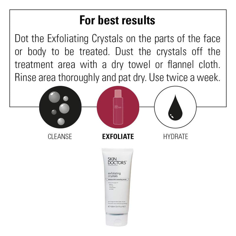 Skin Doctors Exfoliating Crystals,for the face and body Helps reduce the appearance of ageing, scarring, and other blemishes - 100ml - BeesActive Australia