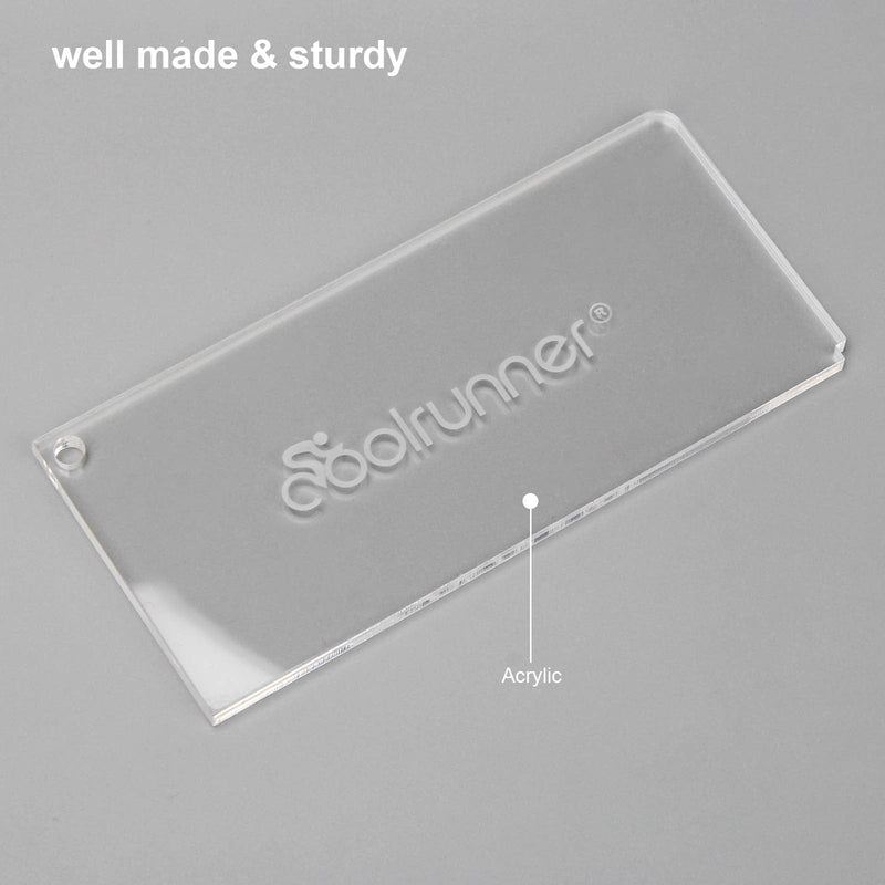 Coolrunner Ski Wax Scraper Heavy Duty Snowboard Wax Scraper with Right Notch for Removing The Extra Cooled Wax from The Skis Snowboards (5.1 * 2.3 * 0.15 in) - BeesActive Australia