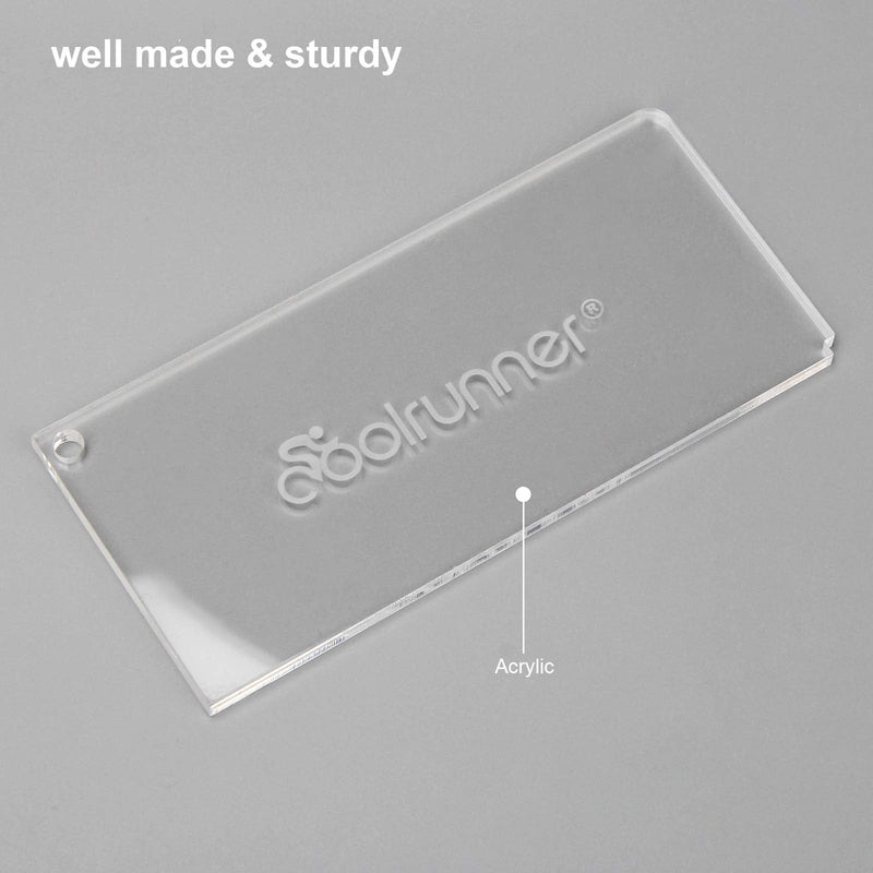 Coolrunner Ski Wax Scraper Heavy Duty Snowboard Wax Scraper with Right Notch for Removing The Extra Cooled Wax from The Skis Snowboards (5.1 * 2.3 * 0.15 in) - BeesActive Australia