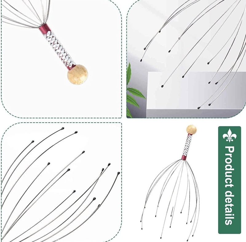Scalp Massagers, Handheld Head Massage Tingler, Scratcher for Deep Relaxation, Hair Stimulation and Stress Relief - BeesActive Australia
