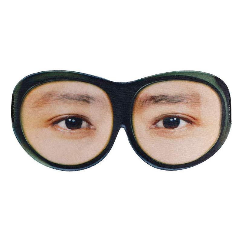 Eye Mask with Eyes Open by Okami - Funny Eye Mask, Blackout Sleep Mask with Free Travel Pouch (Men's Eyes) Men's Eyes - BeesActive Australia