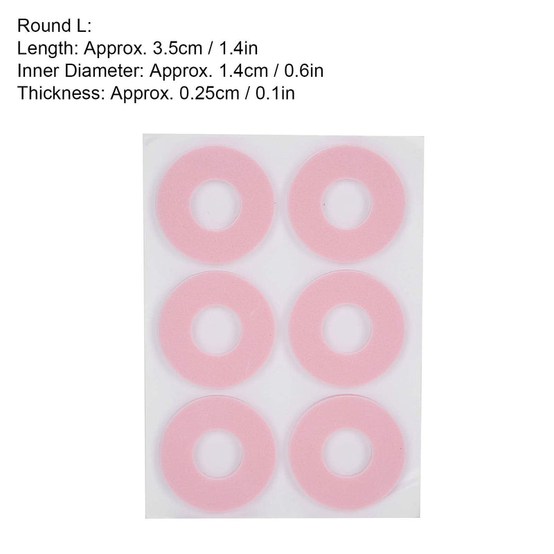Foam Callus Cushion, Corn Pads Non-Slip for Feet for Anti‑Wear Foot Patch(Round pink L) Round Pink L - BeesActive Australia