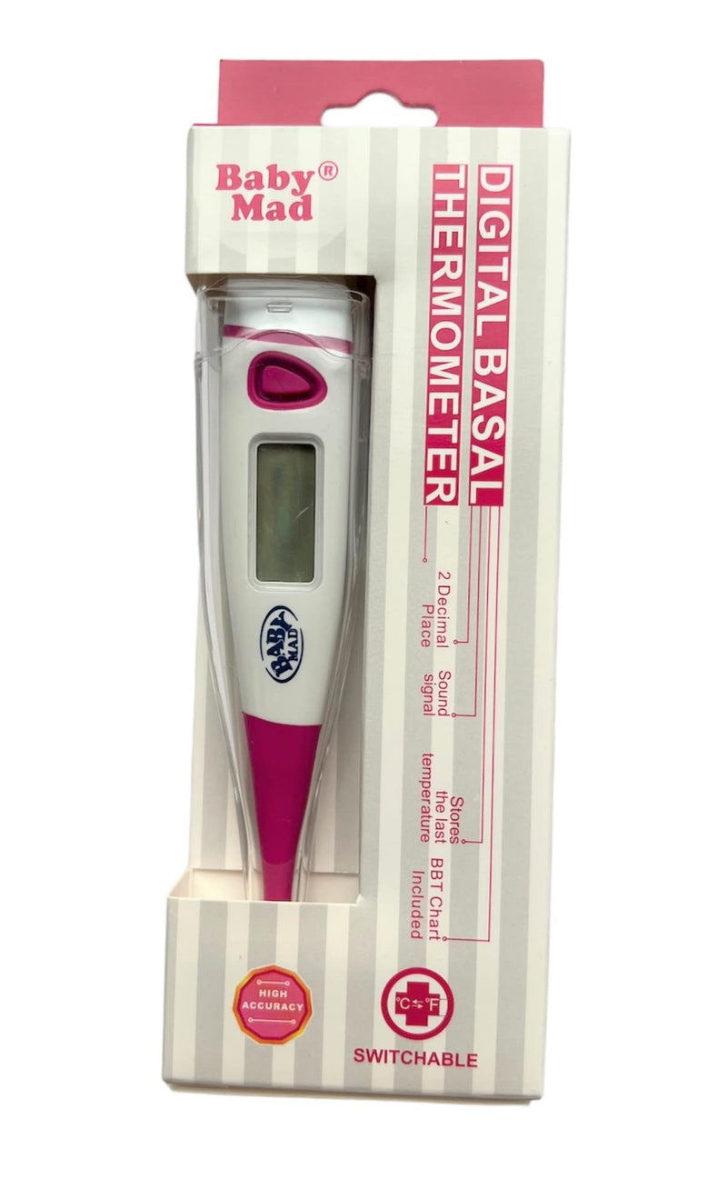 Digital Basal Thermometer 2 Decimal Place Degree Accuracy, BBT, Oral, Rectal, Underarm Waterproof for Adults or Children - BeesActive Australia