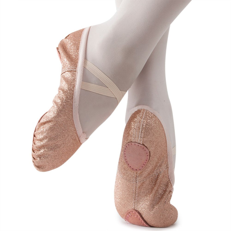 [AUSTRALIA] - MSMAX Ballet Shoes Wedding Party Dance Flats for Girls (Toddler/Little Kid/Big Kid) 3.5 Big Kid Gold 