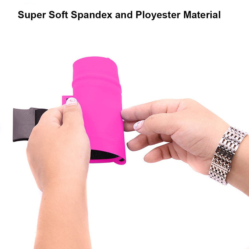 ANJ Outdoors Super Slim Water Resistant Money Belt, Running Belt for Women and Men, Expandable Phone Belt to Hold Cell Phones, Cards, and Money. Ideal Waist Bag Waist Pack for Travel, Sports and Yoga Pink - BeesActive Australia