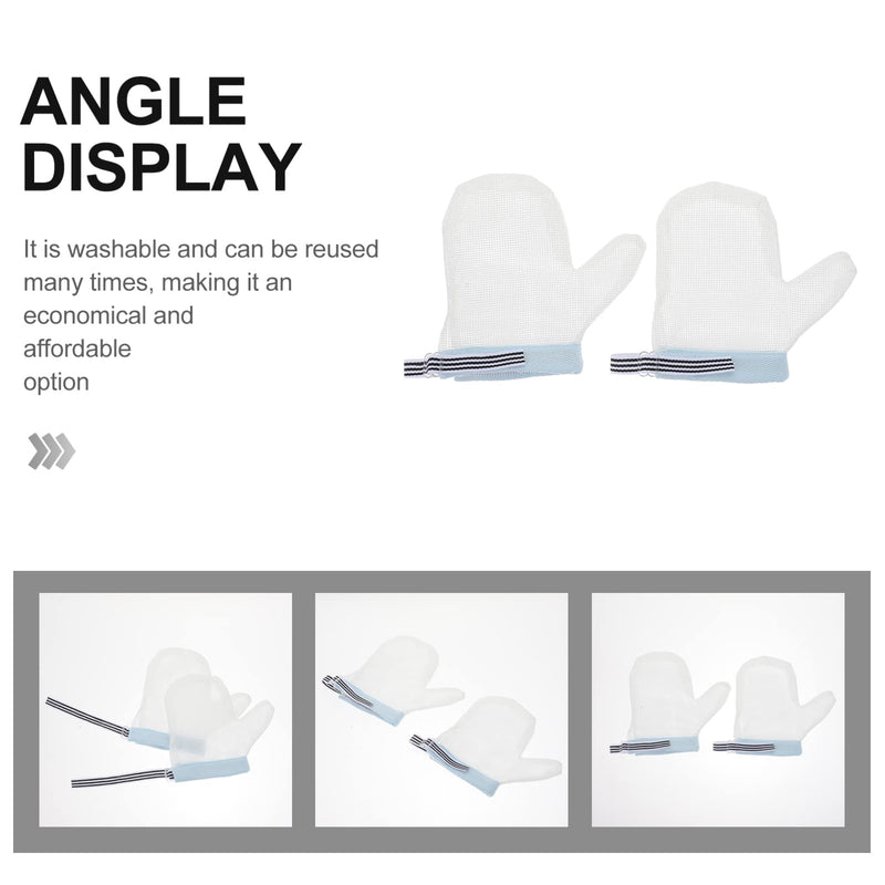 Beavorty 1 Pair Finger Sucking Stop Gloves Baby Thumb Gloves Sucking Stop Infant Finger Guard Sucking Treatment Breathable Finger Gloves M - BeesActive Australia