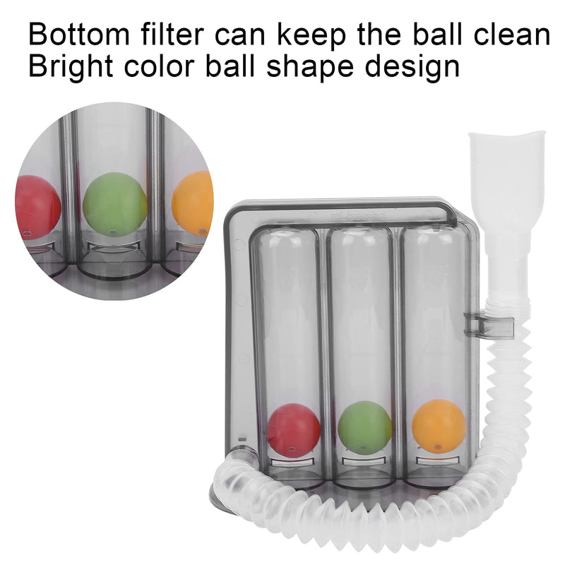 Lung Exerciser Respiratory Exerciser Deep Breathing Exerciser Washable 3 Ball Vital Capacity Training Tool Incentive Spirometer - BeesActive Australia