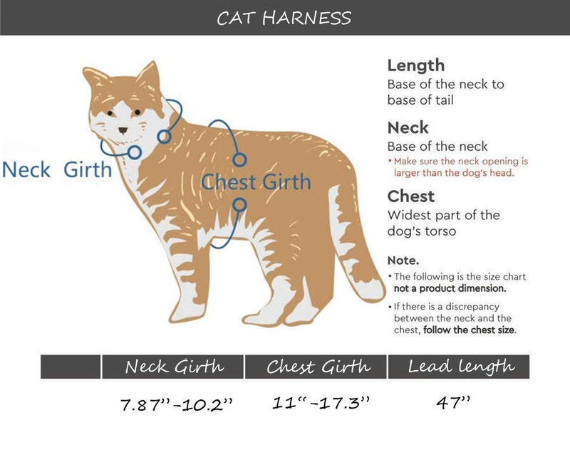 Cat Harness and Leash Set for Walking, Blue Adjustable Kitty Harness - BeesActive Australia