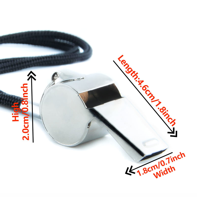 Hamans Sports Whistle with Lanyard, Very Loud Metal Emergency Whistle, Coach Whistles Great for Soccer Football Referee, Coaches, Teacher, Kids - BeesActive Australia