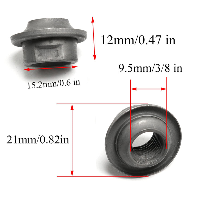 Pro Bamboo Kitchen 4pcs Bike Bicycle Front/Rear Axle Nuts Hub Nuts Cone Nuts Dust Protector 8mm Front Axle Nut 9.5mm Rear Axle Nut - BeesActive Australia