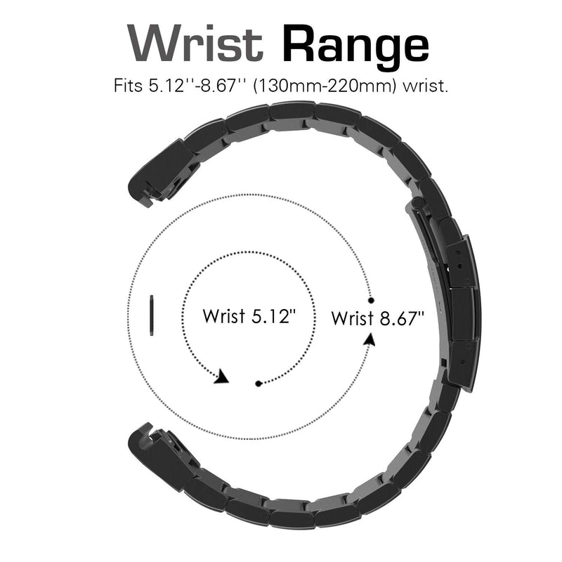 [AUSTRALIA] - TiMOVO Replacement Band Fit Garmin Instinct/Fenix 6/6 Pro/Fenix 5/5 Plus/Forerunner 935/945, 22mm Premium Stainless Steel Quick Release Watch Band Fit Instinct/6 Pro/5 Plus/Forerunner 935/945 - Black 