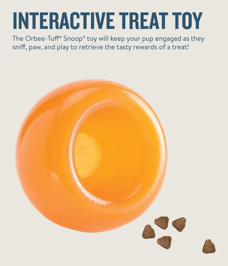 Planet Dog Orbee-Tuff Snoop Interactive Treat Dispensing Dog Toy, Large, Orange - BeesActive Australia