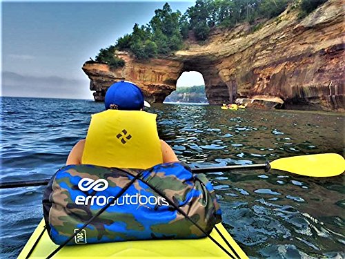 [AUSTRALIA] - Erro Outdoors Waterproof Camo Dry Bag and Waterproof Phone Case for Kayaking, Fishing, Camping Green Camo 20L 