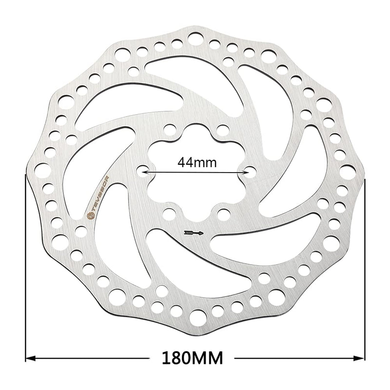 Teyssor 140mm 160mm 180mm 203mm Bike Disc Brake Rotor with 6 Bolts Fit for Road Bike Mountain Bike BMX MTB - BeesActive Australia