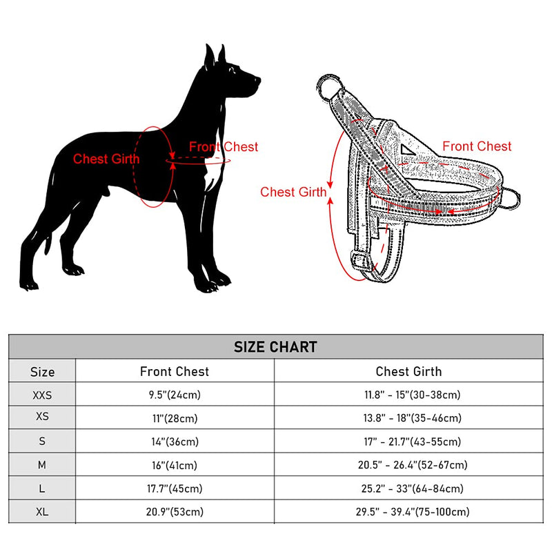 Plutus Pet No Pull Dog Harness with Breathable Mesh Padded, Adjustable Reflective Escape Proof Dog Harness, Quick Fit Dog Vest Harness for Small Medium Large Dogs M: chest 20.5"-26.4" Navy Blue - BeesActive Australia