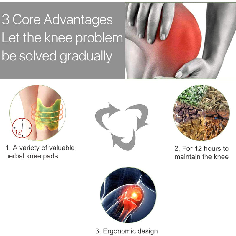 Pain Relieving Patch, Knee Pain Paste, Cervical Vertebra Pain Relief, Up to 24 Hours of Pain Relief, Promote Blood Circulation, Reduce Inflammation Self-Heating Sticker Cold Protection, 24 PCS Pack of 24 Pieces - BeesActive Australia