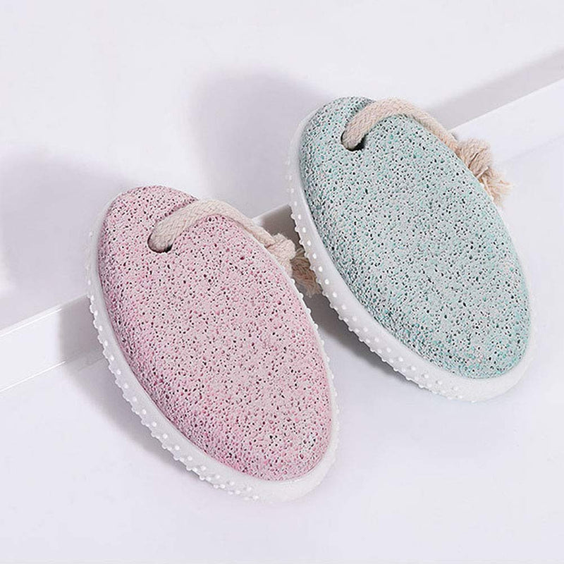 1 Piece Double Sided Natural Pumice Stone Remover Foot Pumice Dry Dead Skin Scrubber Home Foot Grinding Stone to Remove Dead Skin and Calluses (Pink) - BeesActive Australia