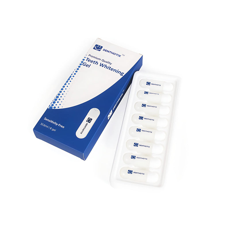 Denthotix Premium Quality 8 Teeth Whitening Gel Pods 33.6ml - A Stain Removal Sensitivity Free Formula for Whitening Teeth - Peroxide Free Teeth Whitener Gels - Safe for Your Enamel. - BeesActive Australia