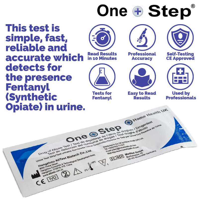 5 x Fentanyl Drug Test Kit Synthetic Opiate Urine Test Strips One Step (5 Tests) 5 Tests - BeesActive Australia