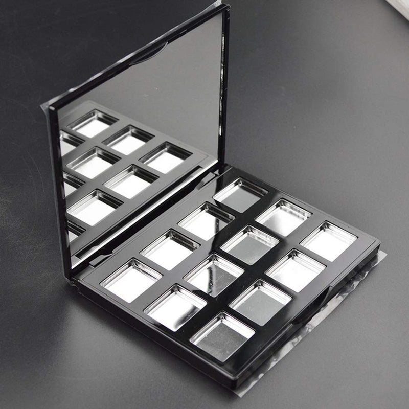 Lurrose 56pcs Empty Square Metal Pans for Magnetic Eyeshadow Makeup Palette Pressed Powder(26mm) - BeesActive Australia