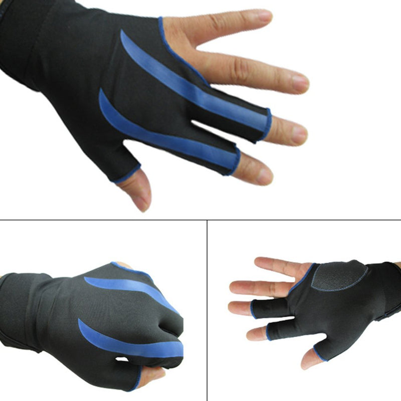 [AUSTRALIA] - Greatstar Billiards Gloves Wear-Resisting 3 Fingers Gloves for Snooker Cue Sport，The First Choice of Billiards Players (Wear on The Left Hand 1PCS) Red 